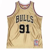 Mitchell & Ness Chicago Bulls Dennis Rodman 75th Gold Swingman Jersey - Daugiaspalvis - Džersis