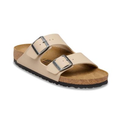 Birkenstock Arizona Birko-Flor Narrow Fit Sandcastle - Ruda - Sandalai Birkenstock Arizona Birko-Flor Narrow Fit Sandcastle - Ruda - Sandalai