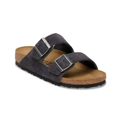Birkenstock Arizona Suede Leather Regular Fit Charcoal - Juoda - Sandalai Birkenstock Arizona Suede Leather Regular Fit Charcoal - Juoda - Sandalai