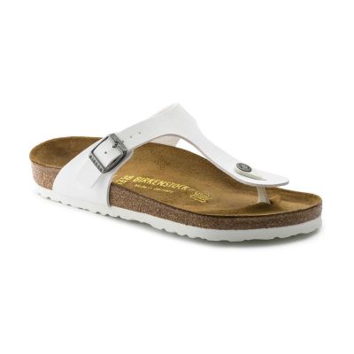 Birkenstock Gizeh Birko-Flor Regular Fit White - Baltas - Sandalai Birkenstock Gizeh Birko-Flor Regular Fit White - Baltas - Sandalai