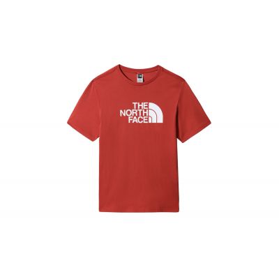 The North Face M S/S Easy Tee - Raudona - Marškinėliai trumpomis rankovėmis