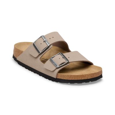 Birkenstock Arizona Birkibuc Narrow Fit Gray Taupe - Ruda - Sandalai Birkenstock Arizona Birkibuc Narrow Fit Gray Taupe - Ruda - Sandalai