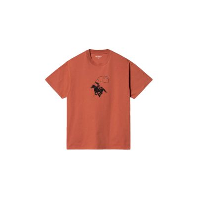 Carhartt WIP S/S Lasso T-Shirt Pheonix - Oranžinė - Marškinėliai trumpomis rankovėmis