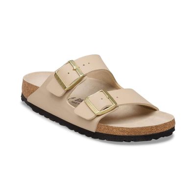 Birkenstock Arizona Birko-Flor Narrow Fit Triples Sandcastle Oyster - Ruda - Sandalai Birkenstock Arizona Birko-Flor Narrow Fit Triples Sandcastle Oyster - Ruda - Sandalai