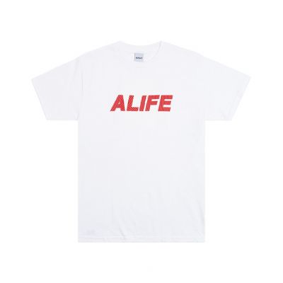 Alife Sonar Tee White - Baltas - Marškinėliai trumpomis rankovėmis