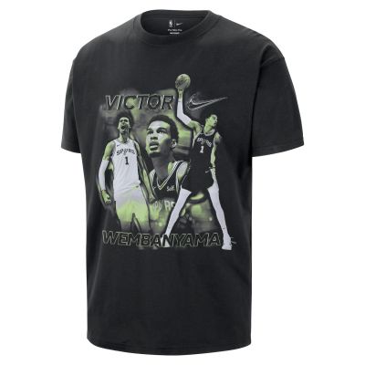 Nike NBA Victor Wembanyama Tee - Juoda - Marškinėliai trumpomis rankovėmis Nike NBA Victor Wembanyama Tee - Juoda - Marškinėliai trumpomis rankovėmis