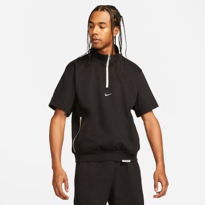 Nike Dri-FIT Standard Issue 1/4 Basketball Top Black - Juoda - Marškinėliai trumpomis rankovėmis
