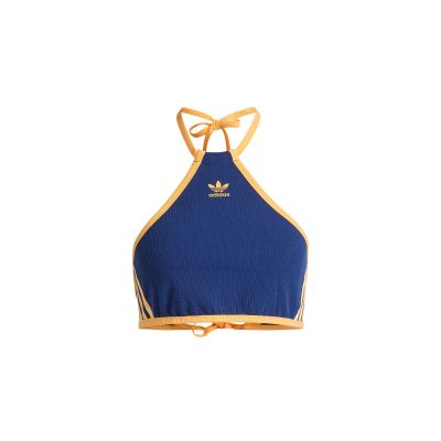 adidas Rib Neck Top - Mėlyna - Marškinėliai trumpomis rankovėmis adidas Rib Neck Top - Mėlyna - Marškinėliai trumpomis rankovėmis
