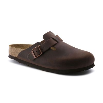 Birkenstock Boston Soft Footbed Oiled Leather Regular Fit - Ruda - Sandalai Birkenstock Boston Soft Footbed Oiled Leather Regular Fit - Ruda - Sandalai