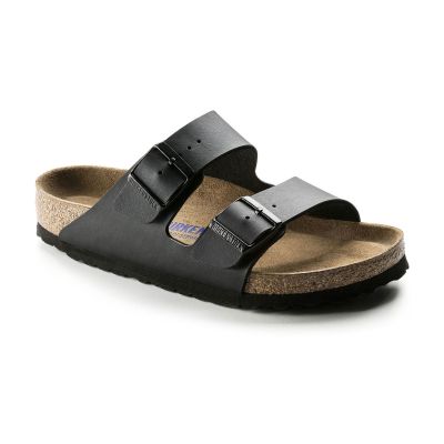 Birkenstock Arizona Soft Footbed Black Regular Fit - Juoda - Sandalai Birkenstock Arizona Soft Footbed Black Regular Fit - Juoda - Sandalai