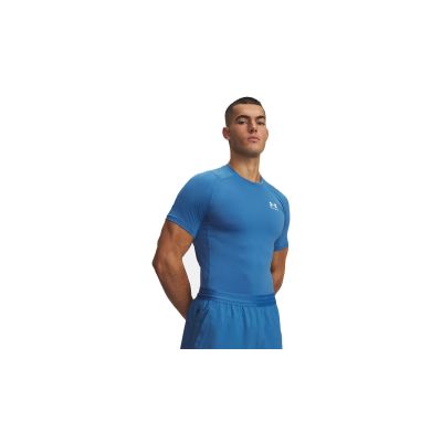 Under Armour UA HeatGear Compression Short Sleeve Aegean Blue - Mėlyna - Apatiniai Under Armour UA HeatGear Compression Short Sleeve Aegean Blue - Mėlyna - Apatiniai