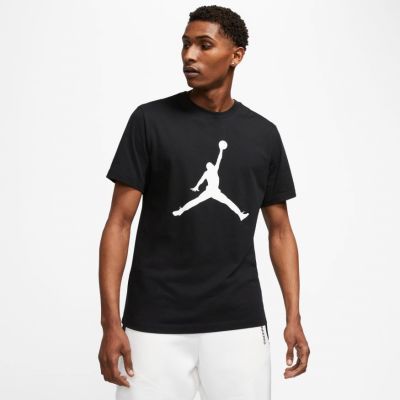 Jordan Jumpman Crew Tee - Juoda - Marškinėliai trumpomis rankovėmis