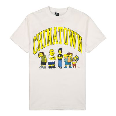 The Simpsons X Chinatown Market Ha Ha Arc T-Shirt White - Baltas - Marškinėliai trumpomis rankovėmis