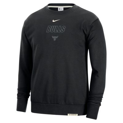Nike Dri-FIT NBA Chicago Bulls Standard Issue Sweatshirt - Juoda - Striukė su gobtuvu