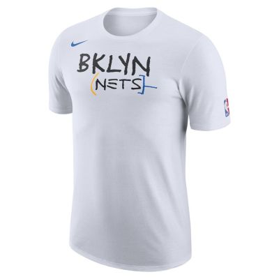 Nike NBA Brooklyn Nets City Edition Logo Tee - Baltas - Marškinėliai trumpomis rankovėmis