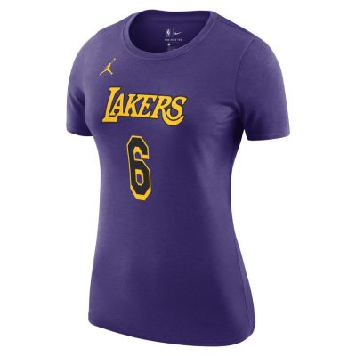 Jordan NBA Wmns Los Angeles Lakers Essential Statement Edition Tee - Violetinė - Marškinėliai trumpomis rankovėmis