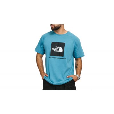 The North Face M Ss Rag Red Box Tee - Mėlyna - Marškinėliai trumpomis rankovėmis