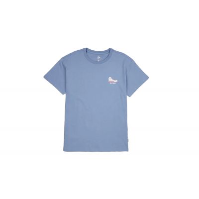 Converse Chuck Taylor High Top Graphic T-Shirt - Mėlyna - Marškinėliai trumpomis rankovėmis