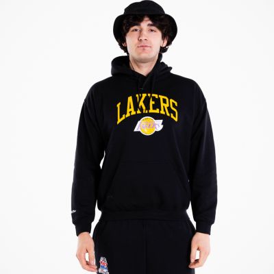 Mitchell & Ness Los Angeles Lakers Arch - Juoda - Striukė su gobtuvu