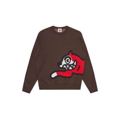 ICECREAM Running Dog Knitted Crewneck - Ruda - Striukė su gobtuvu ICECREAM Running Dog Knitted Crewneck - Ruda - Striukė su gobtuvu