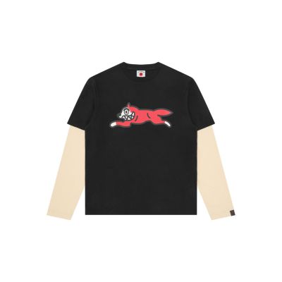 ICECREAM Running Dog Layered Long-Sleeve Tee Black - Juoda - Marškinėliai trumpomis rankovėmis ICECREAM Running Dog Layered Long-Sleeve Tee Black - Juoda - Marškinėliai trumpomis rankovėmis