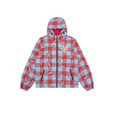 ICECREAM Checker Running Dog Hooded Windbreaker - Daugiaspalvis - Striukė ICECREAM Checker Running Dog Hooded Windbreaker - Daugiaspalvis - Striukė