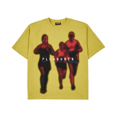 Pleasures Leader Heavyweight Tee - Geltona - Marškinėliai trumpomis rankovėmis