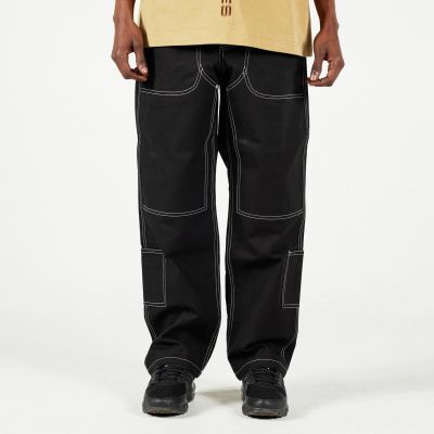 Pleasures Ultra Utility Pants Black - Juoda - Kelnės