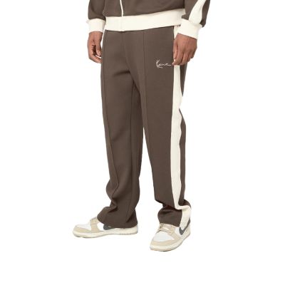 Karl Kani Signature Sidestripe Pique Trackpants Brown - Ruda - Kelnės Karl Kani Signature Sidestripe Pique Trackpants Brown - Ruda - Kelnės