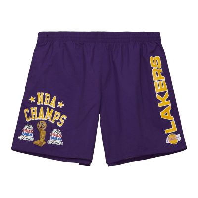 Mitchell & Ness NBA LA Lakers Team Heritage Woven Shorts - Violetinė - Šortai