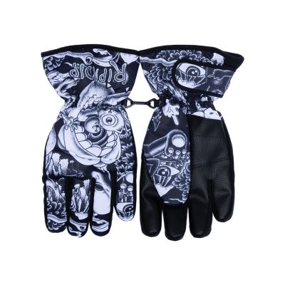 Rip N Dip Dark Twisted Fantasy Snow Gloves Black & White - Juoda - Pirštinės