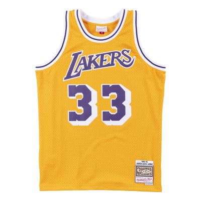 Mitchell & Ness NBA Swingman Jersey Los Angeles Lakers Kareem Abdul Jabbar - Geltona - Džersis