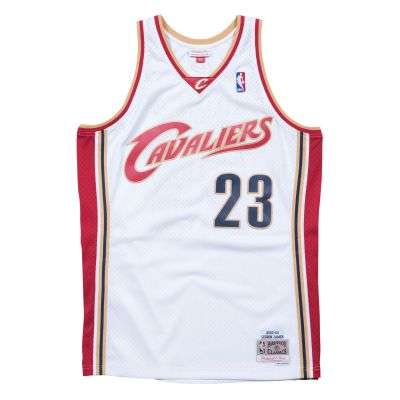 Mitchell & Ness NBA Cleveland Cavaliers Lebron James White Swingman Jersey - Baltas - Džersis