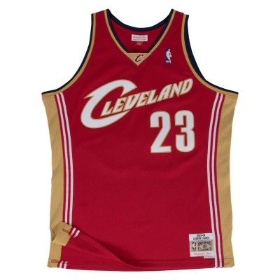 Mitchell & Ness NBA Cleveland Cavaliers Lebron James Red Swingman Road Jersey - Raudona - Džersis