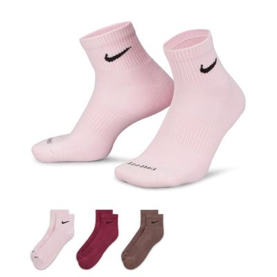 Nike Everyday Plus Cushioned Training Ankle Socks 3-Pack - Daugiaspalvis - Kojinės