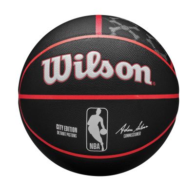 Wilson 2023 NBA Team City Collection Detroit Pistons Size 7 - Juoda - Kamuolys