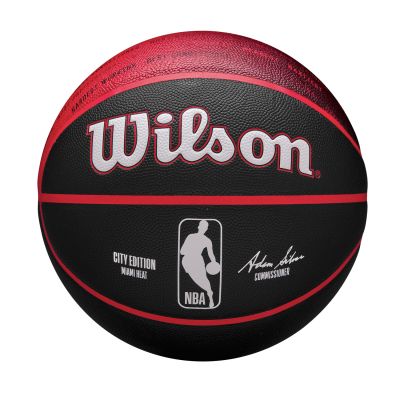 Wilson 2023 NBA Team City Collection Miami Heat Size 7 - Juoda - Kamuolys