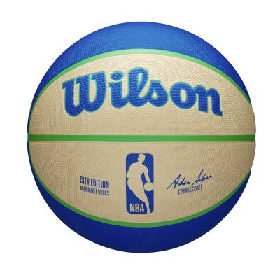 Wilson 2023 NBA Team City Edition Milwaukee Bucks Size 7 - Daugiaspalvis - Kamuolys