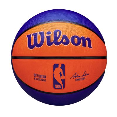 Wilson 2023 NBA Team City Edition New York Knicks Size 7 - Oranžinė - Kamuolys